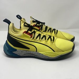 PUMA Mens Uproar Spectra Basketball Sneakers Athletic Shoes- Yellow 10 Mens Size